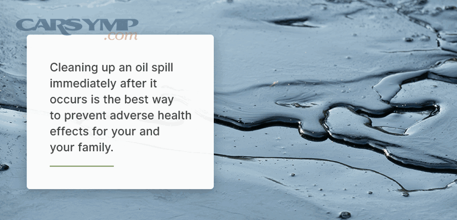 How do you prevent oil smell from returning after a repair?
