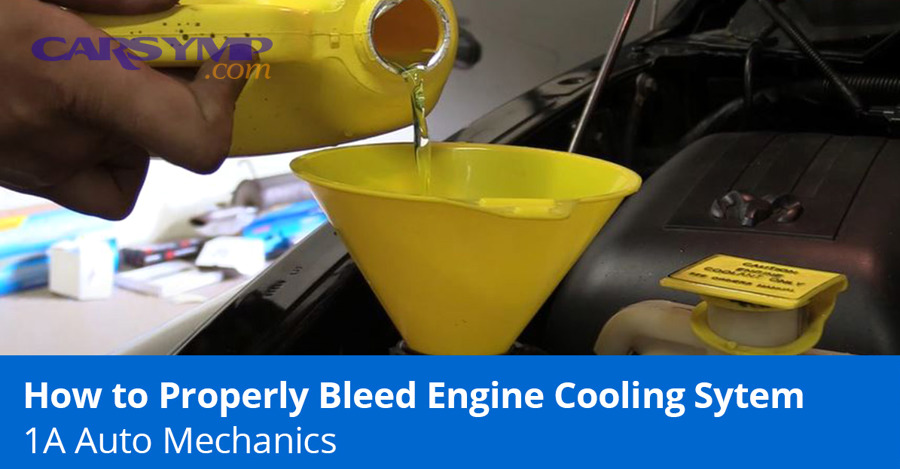 How do you bleed a radiator-cap system without bleed screws?