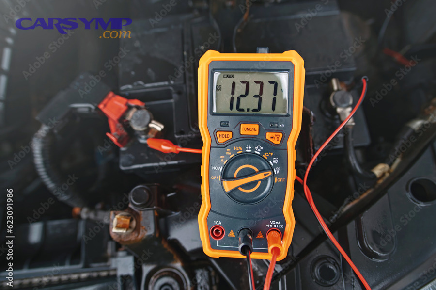 How do you test an alternator with a multimeter?
