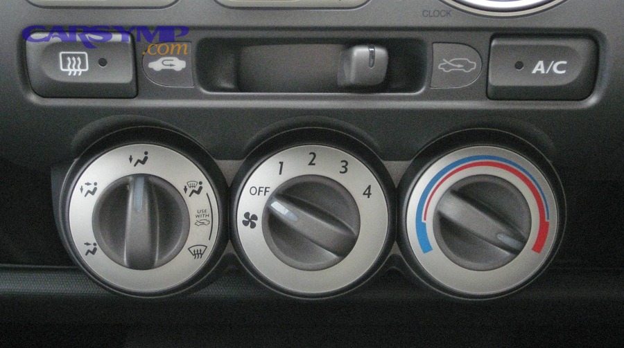 1st gen Honda Fit manual air conditioner console