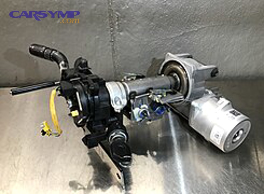 Steering column example where clockspring/spiral cable location is near the front