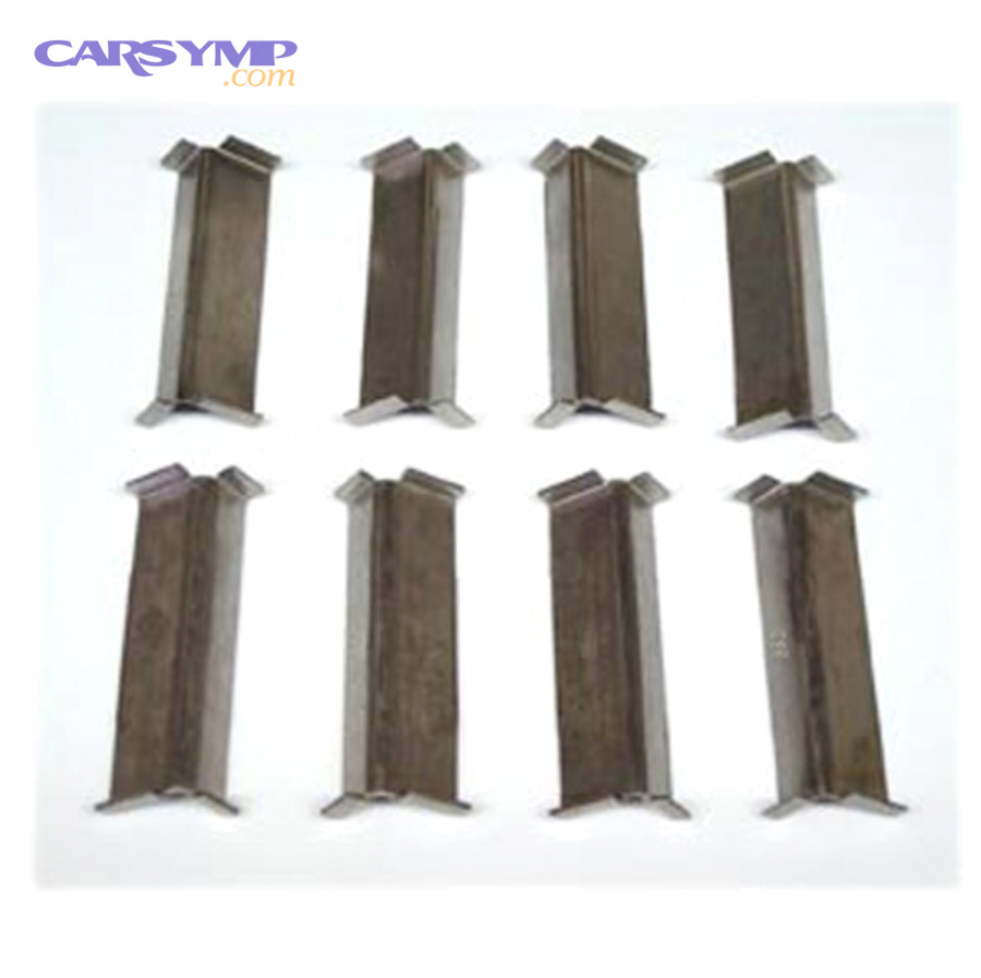 New brake pads with backing plates