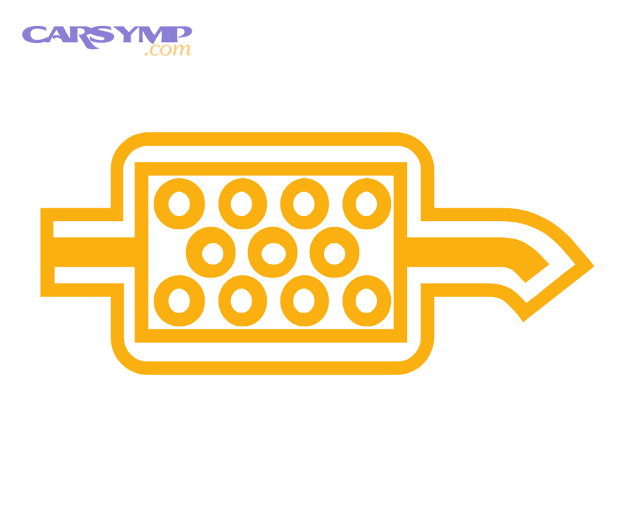 Large DPF warning light icon graphic