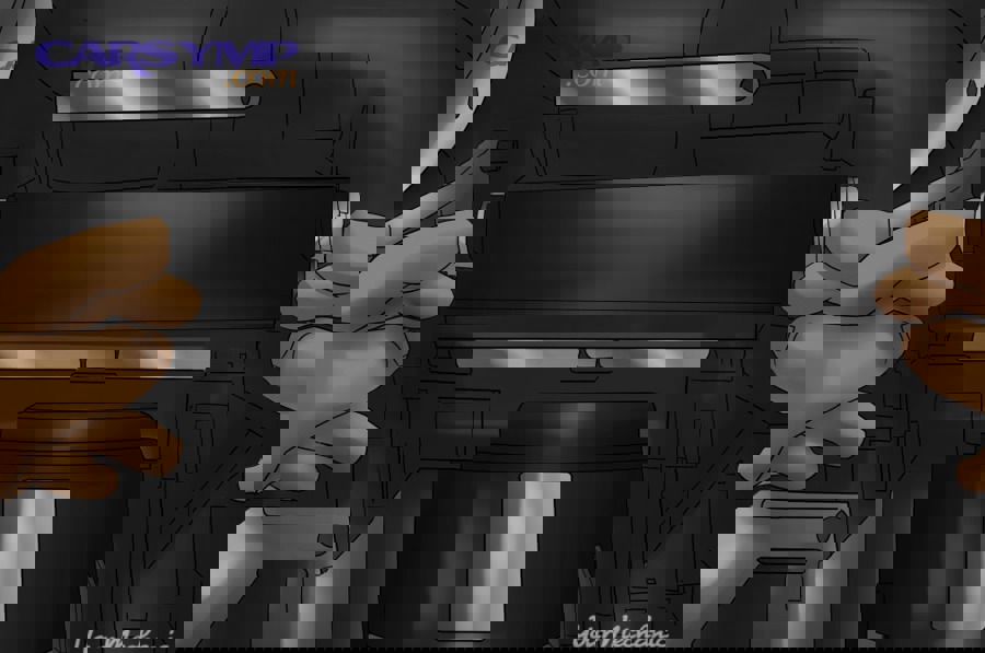 4 How To Change the Cabin Air Filter in A Toyota Person removing cabin air filte