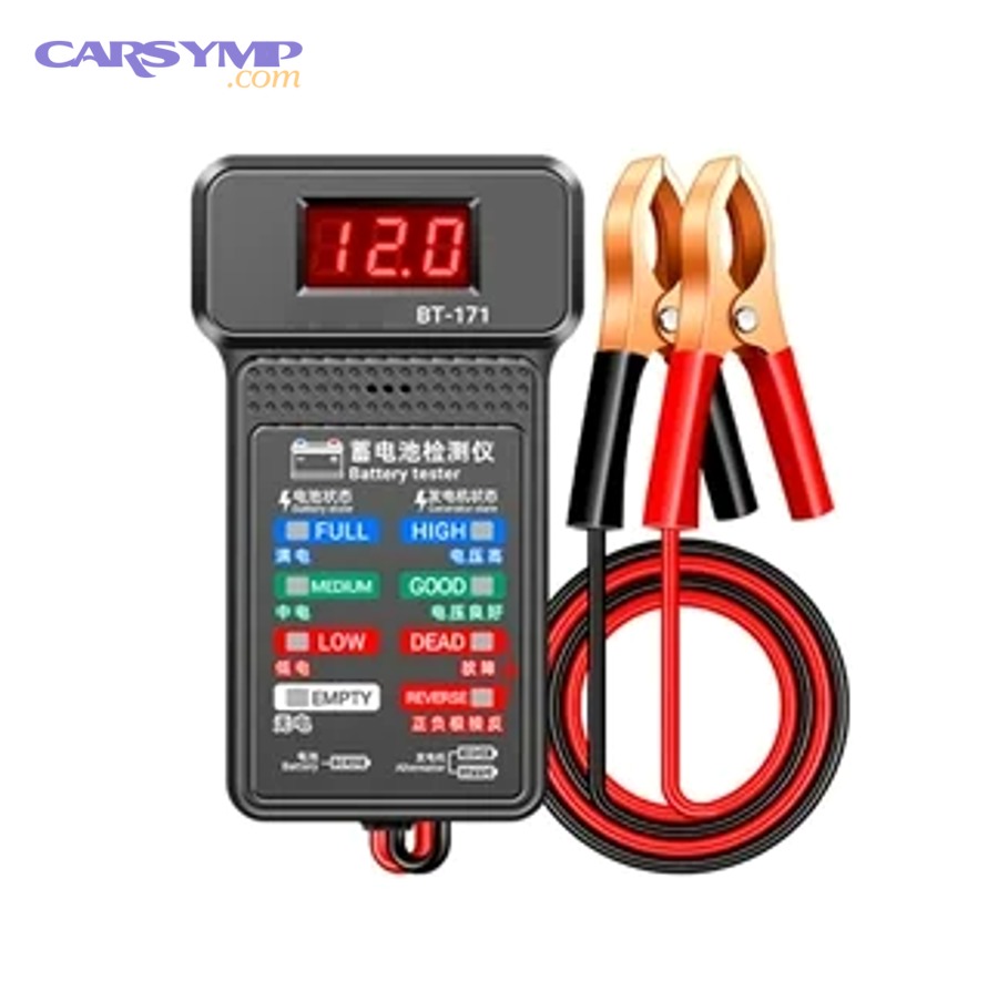 How do you test alternator charging voltage at idle and under load?