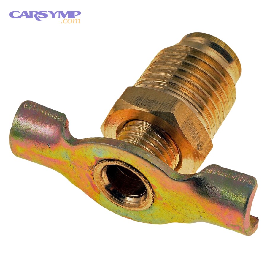 Radiator drain petcock used to drain coolant from radiator