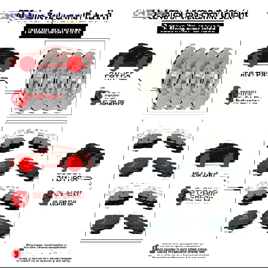 What should you inspect before replacing pads on the front vs rear?