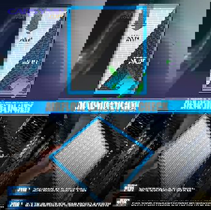 If the filter is clean, what else commonly restricts airflow?