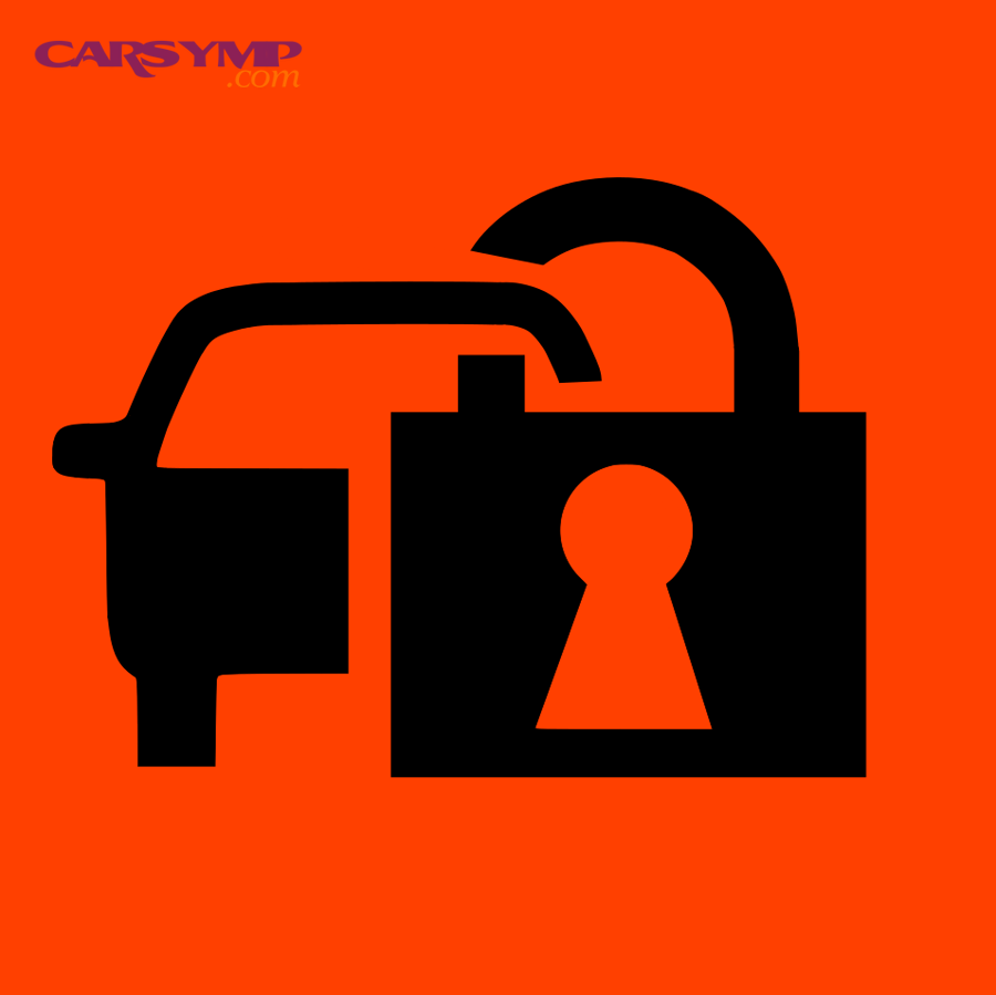 Immobilizer warning icon concept