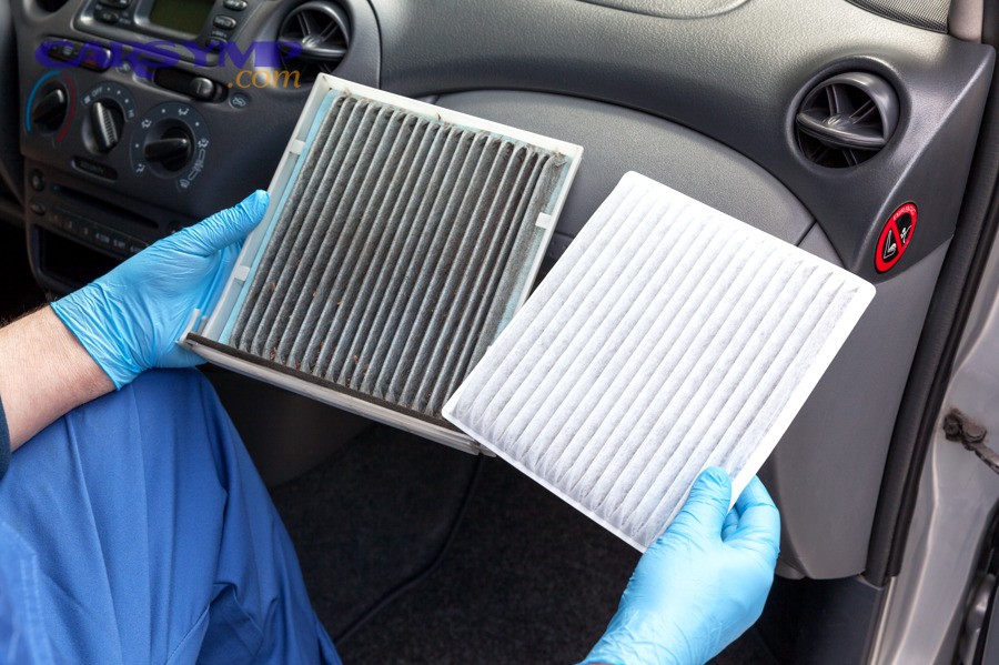 Where is the cabin filter located for different vehicle designs?