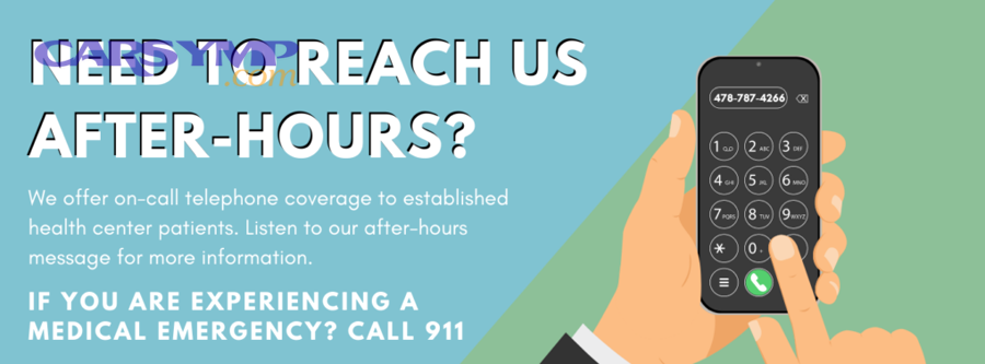 phone in hand at night for calling help