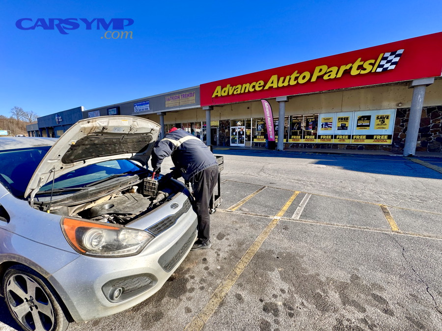 How do you remove the old battery without sparks?