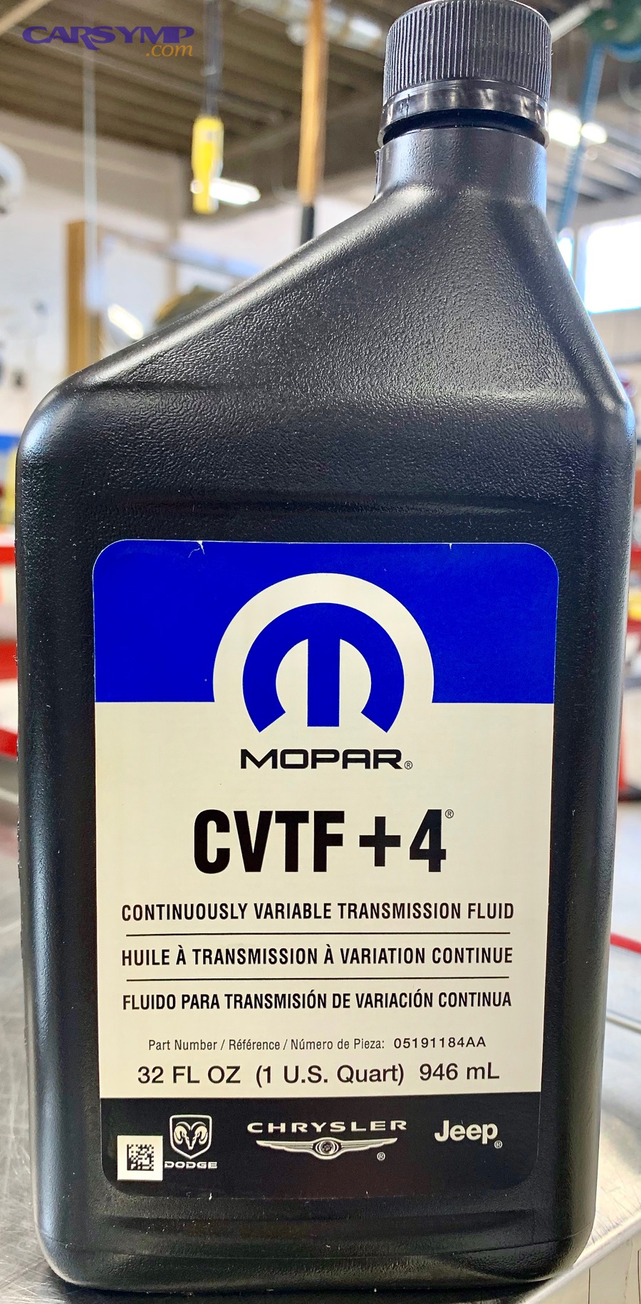 CVT fluid bottle (example of CVT-specific fluid specification)