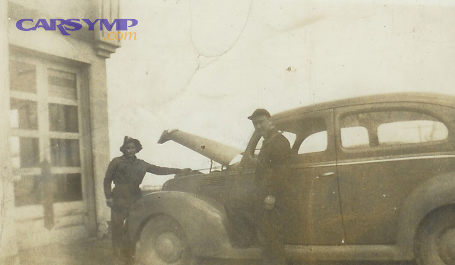 Automotive diagnostic scene (historical photo)