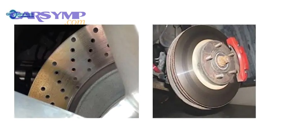 Fix Brake Squeal from Dust Debris for Drivers: Squeal vs Silence 2 Disc brake closeup