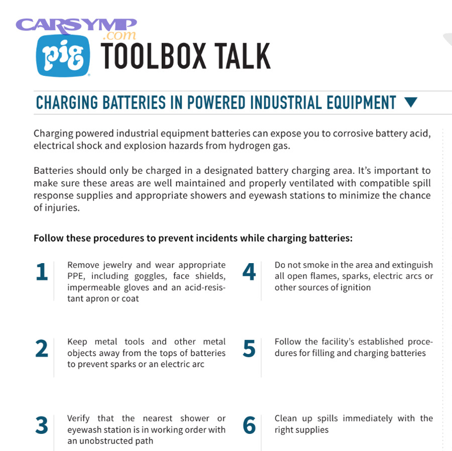 How do you change a car battery safely using a checklist approach?