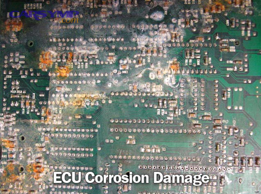 How do you judge severity and decide: clean, repair, or replace the ECU?