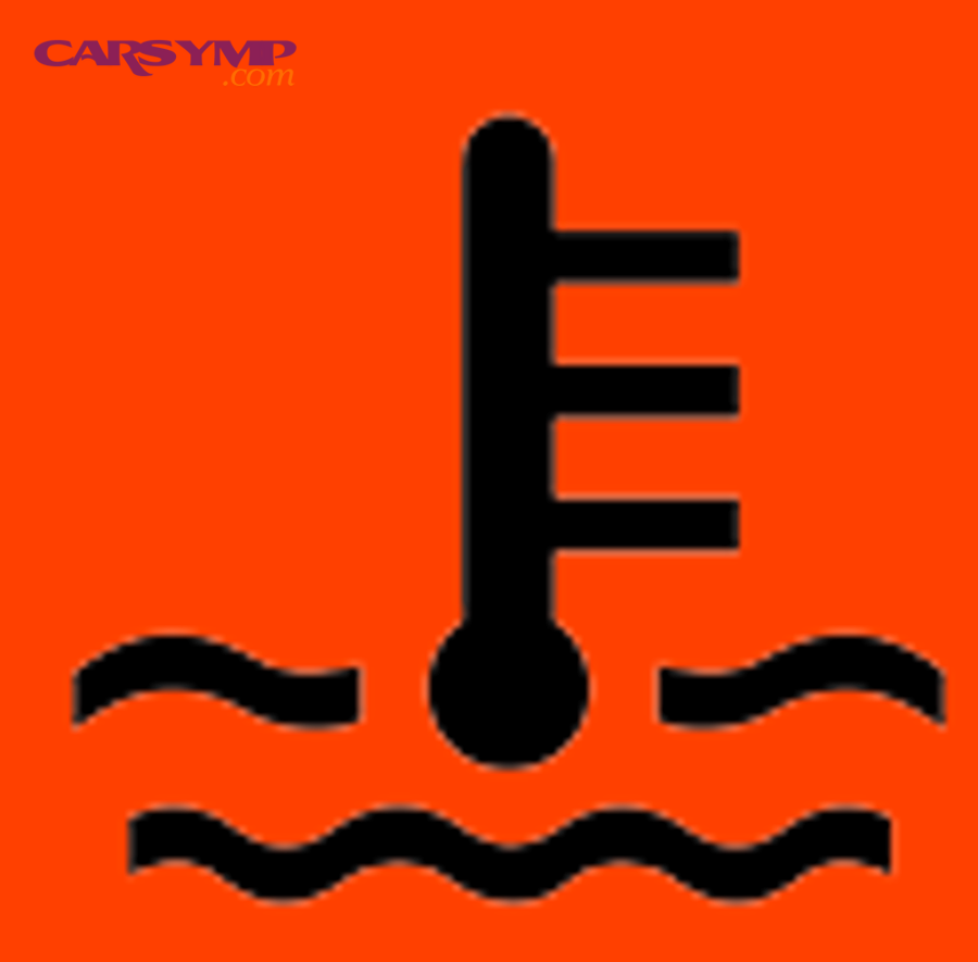 Engine coolant temperature icon