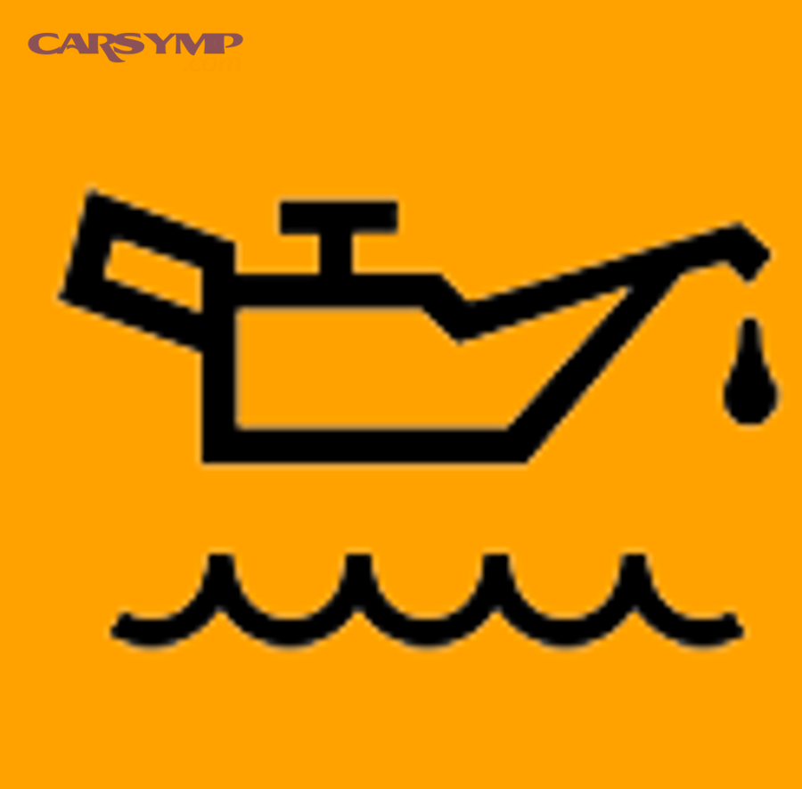 Engine oil level warning icon