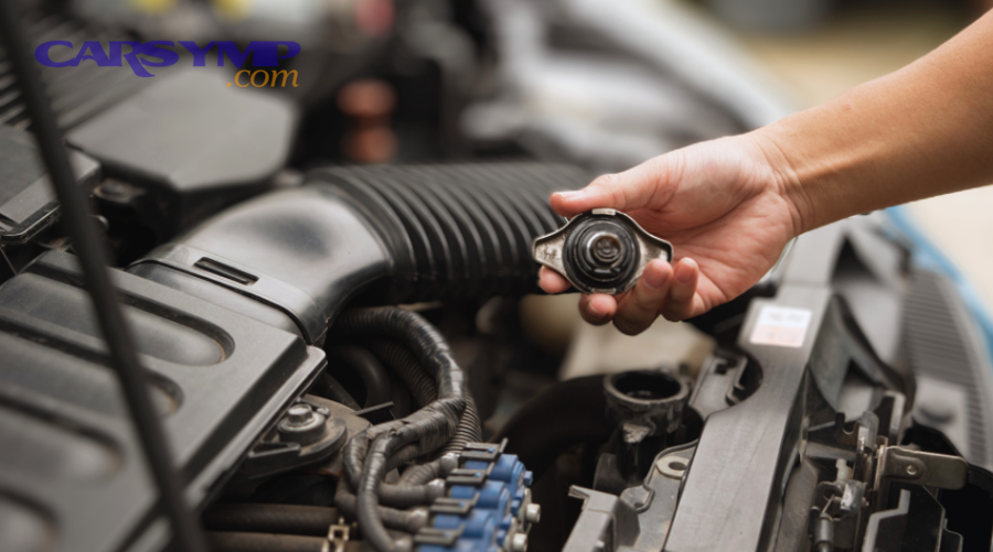 Handheld radiator cap pressure tester with gauge and adapter