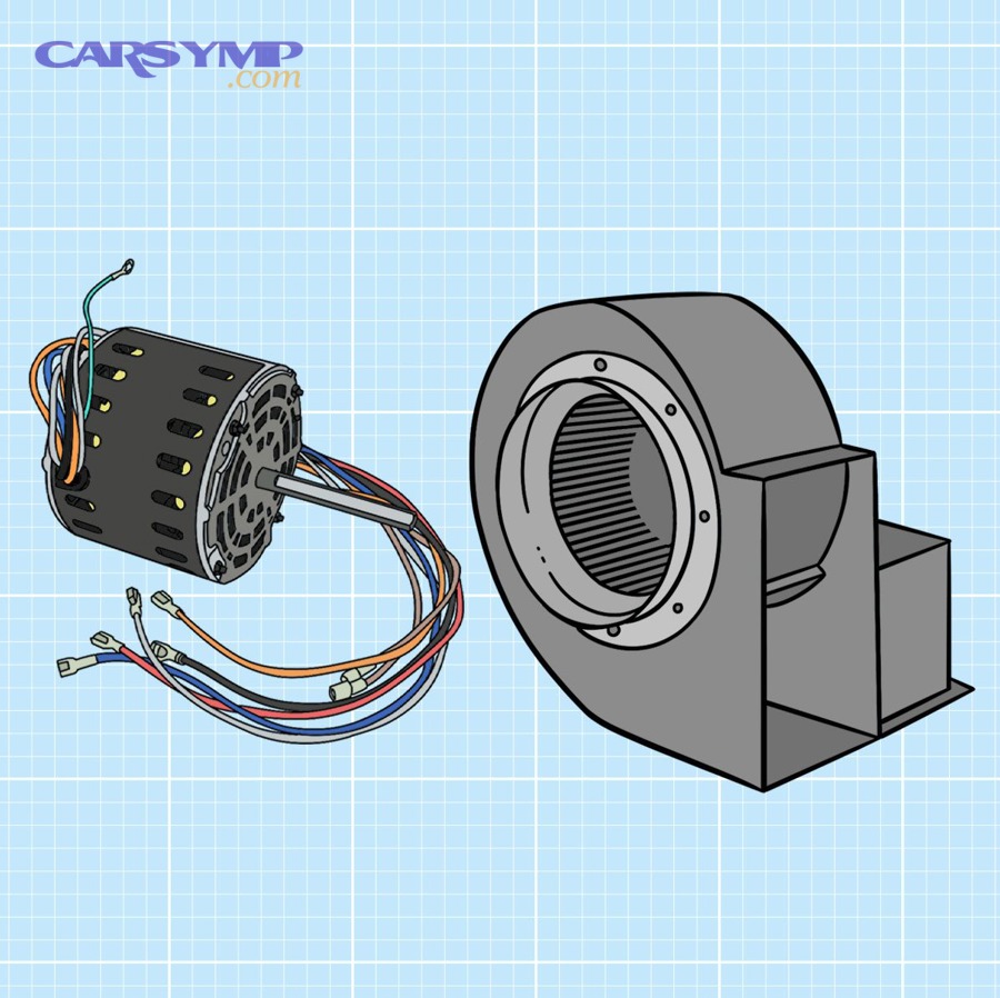 Where is the blower motor and how can you predict access time before disassembly?