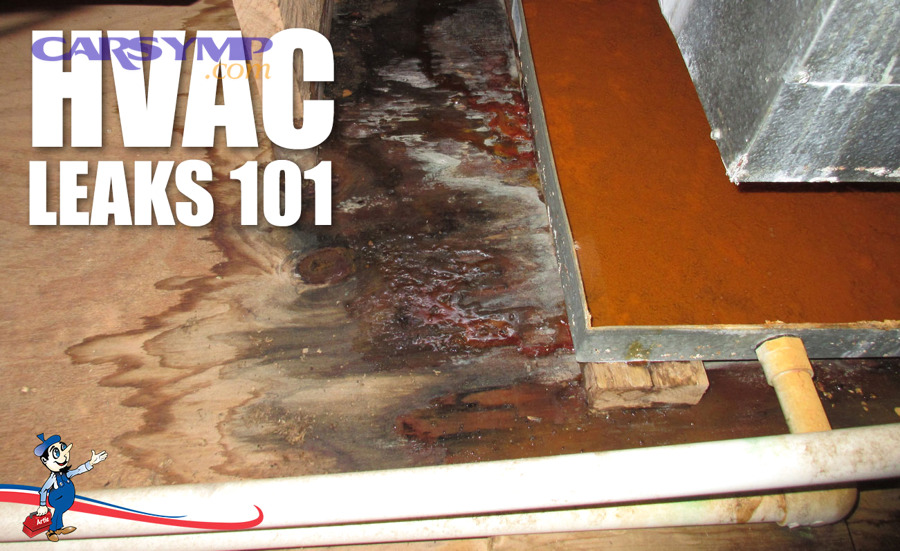 Does a musty smell prove the evaporator is leaking refrigerant?