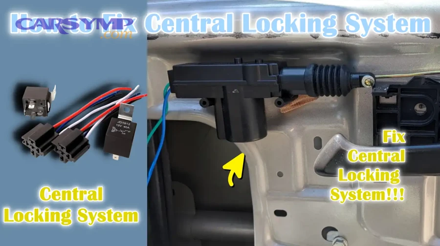 How do key fob and receiver issues mimic central locking problems?