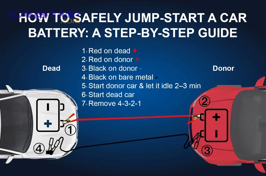 How do you remove the cables safely after a successful jump?