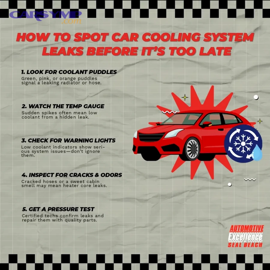 Engine temperature gauge rising toward hot zone