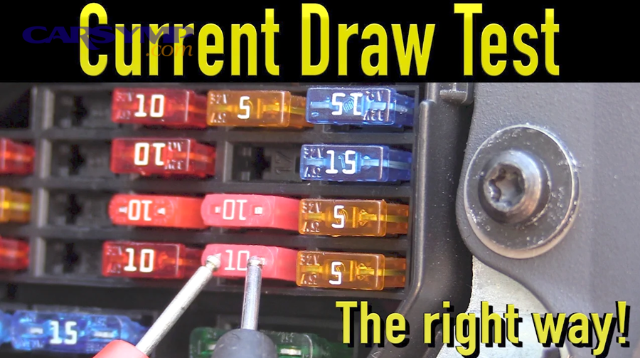 What common mistakes ruin a parasitic draw test, and how do you avoid them?