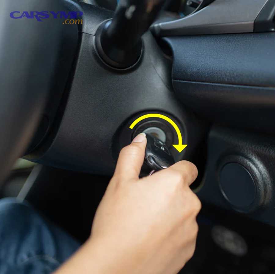 Turning ignition on while preparing to scan vehicle codes