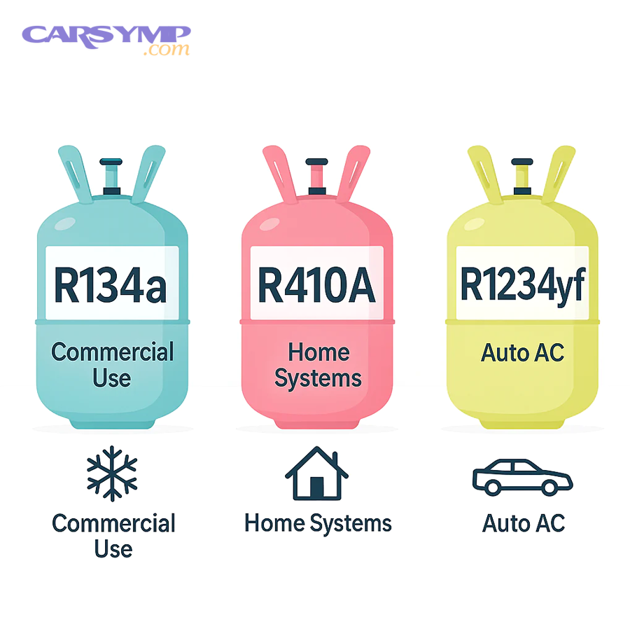 When does the refrigerant type matter less than leaks, parts, and system condition?