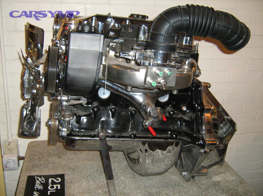 Jeep 2.5 liter 4 cylinder engine chromed