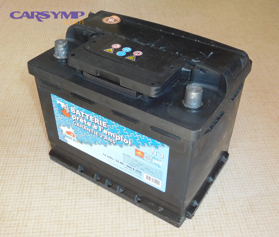 Lead acid automotive battery 55 Ah