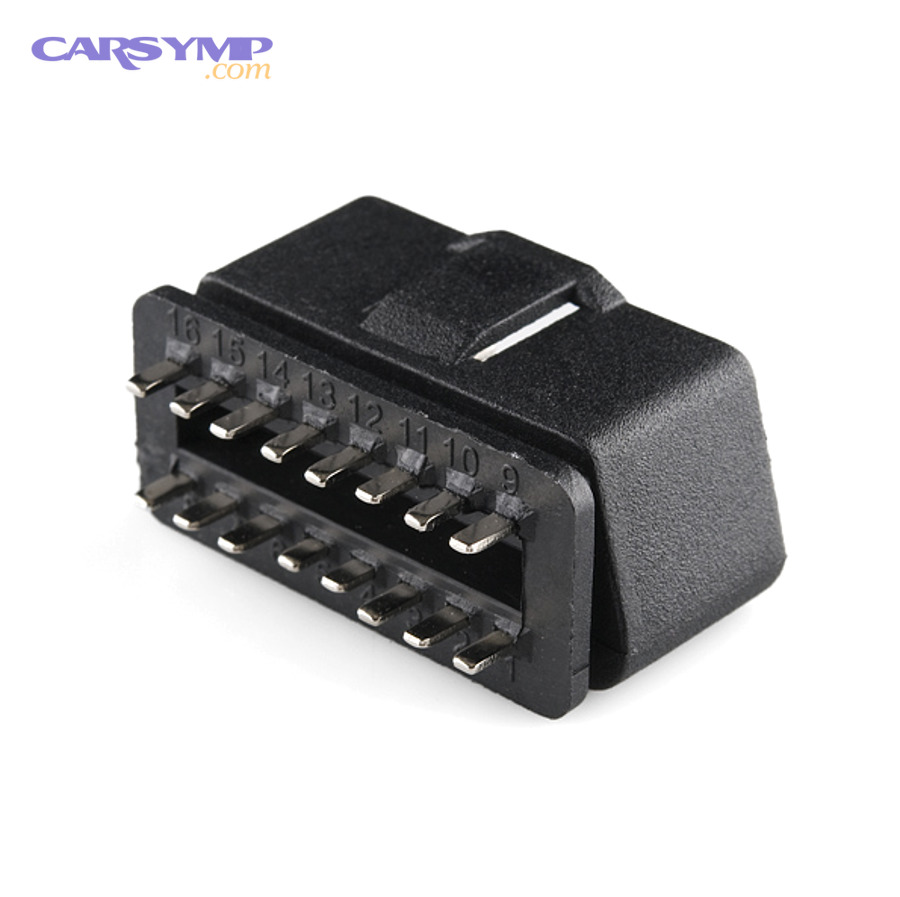 OBD-II connector close-up used for vehicle diagnostics