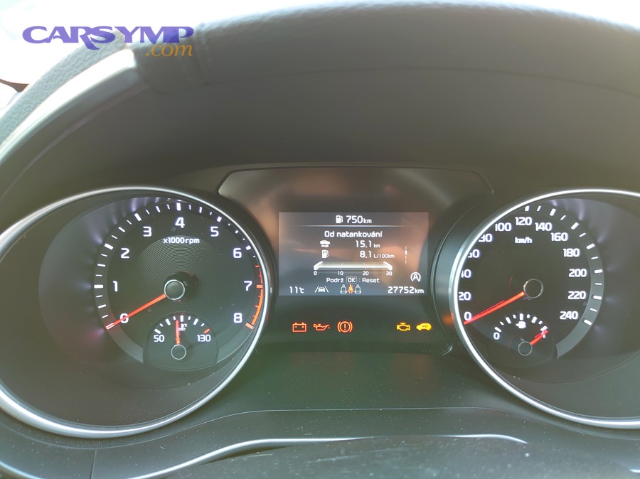 Palubni pristrojova deska automobilu Kia Ceed