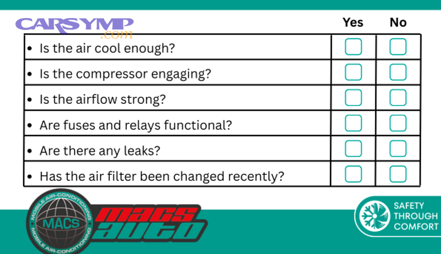 When AC blows warm, which simple airflow issues rule out first?