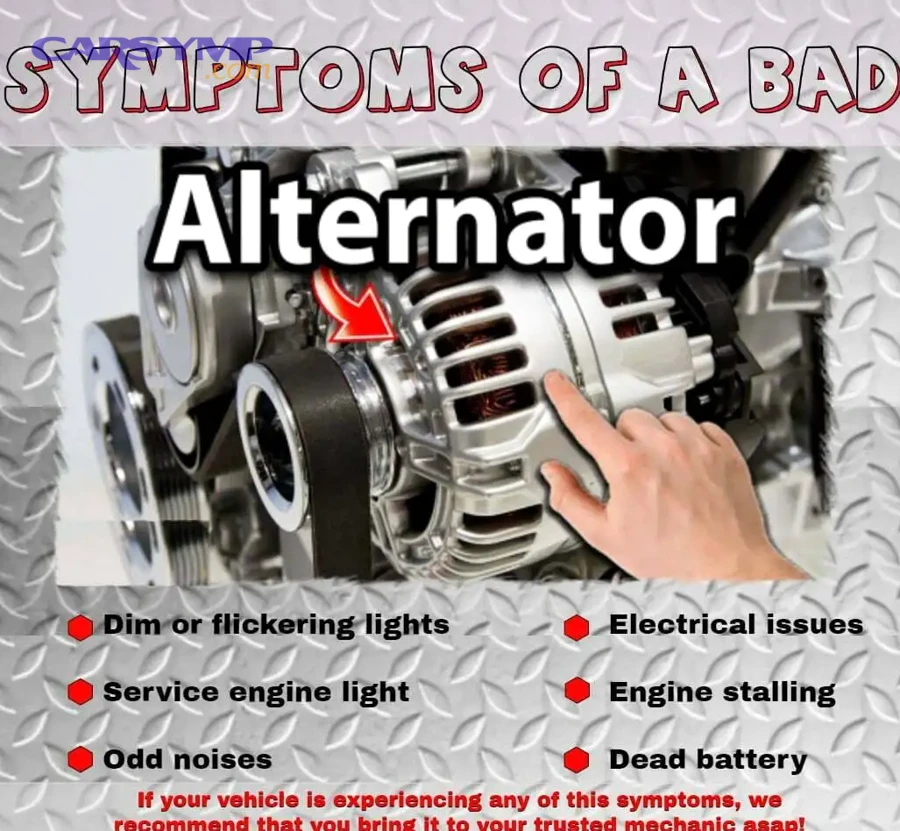 Can a failing alternator cause stalling, hard starts, or a dead battery?