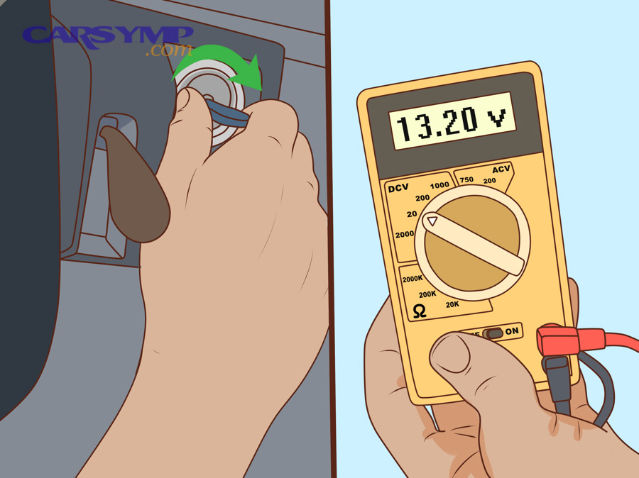 How do you check resting battery voltage and what does it mean?