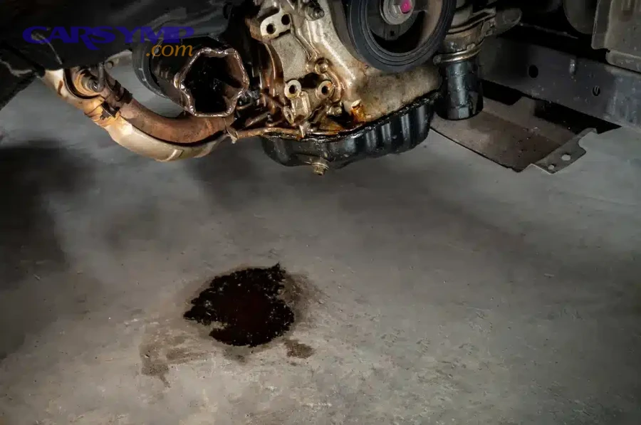 Where is the oil leak coming from on most engines?