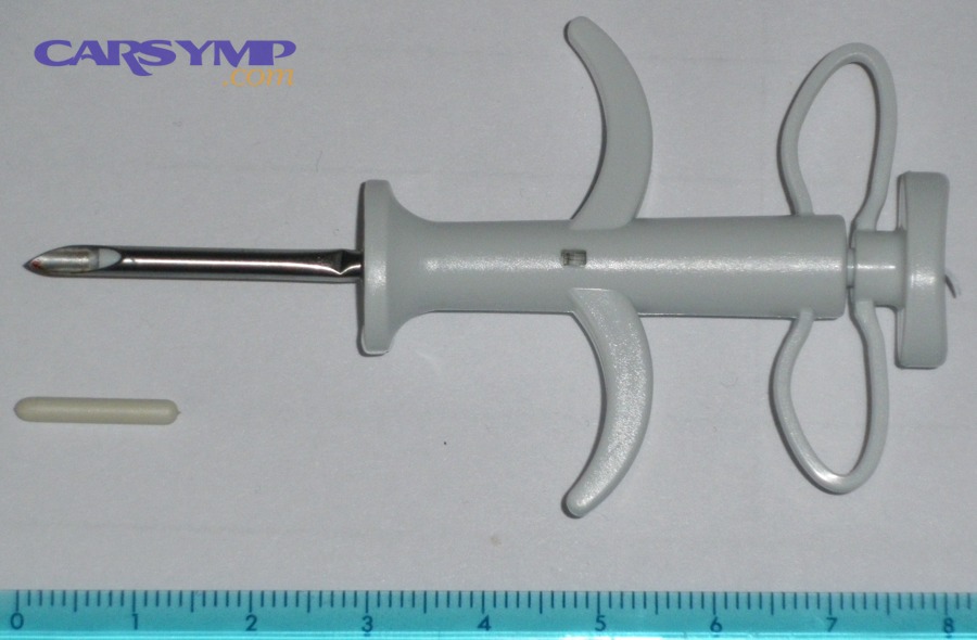 RFID-style transponder chip concept (used for identification)
