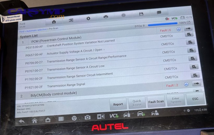 Which ignition and misfire-related codes matter in a no-start context?