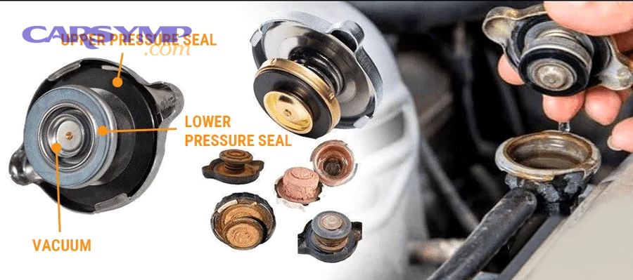 Can a bad radiator cap cause overheating, boil-over, or repeated coolant loss?