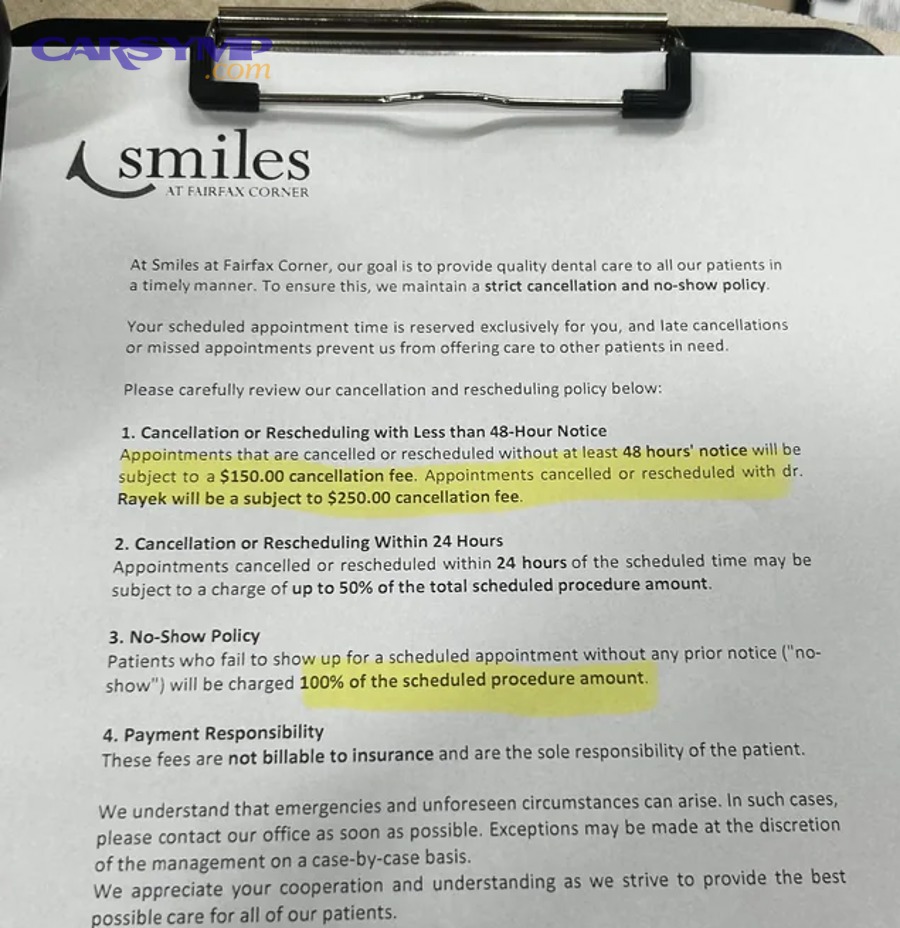 How much notice should you give to cancel or reschedule?