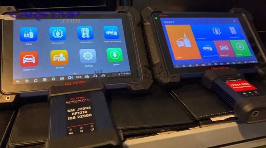 Female OBD-II connector in a car interior