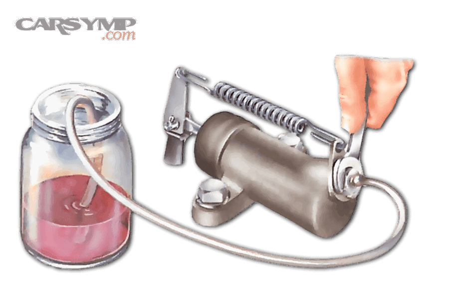 How do you bleed a clutch hydraulic system step by step?