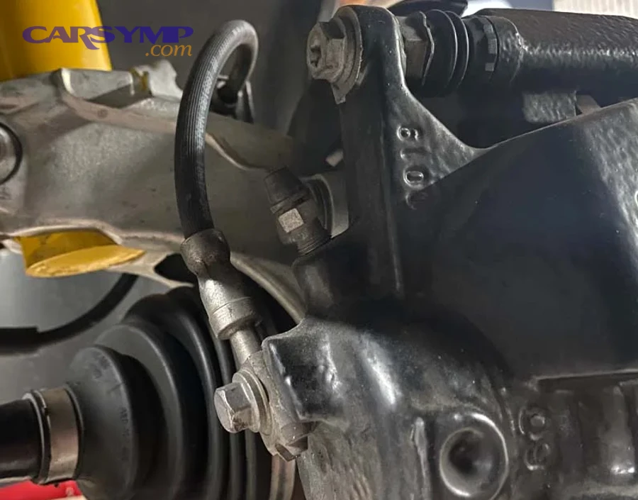 Is it safe to drive with brake hose leak symptoms, and what should you do first?