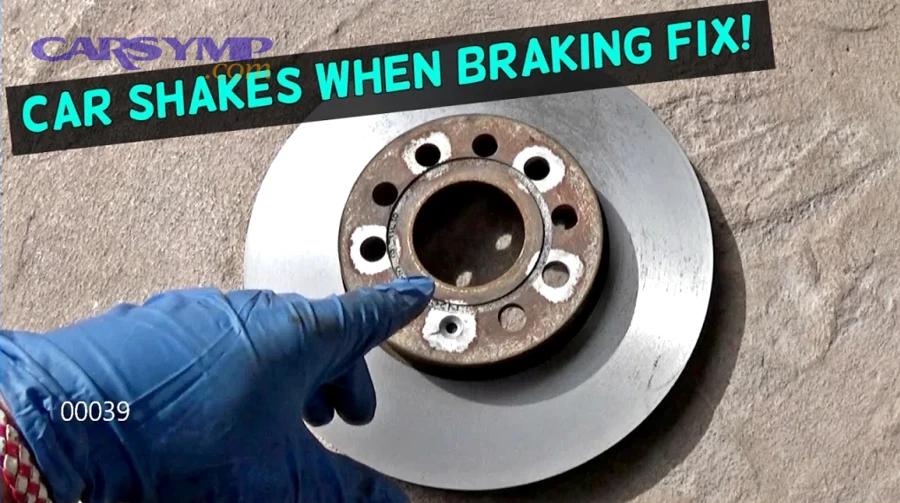 When does brake shudder point to front brake hardware or caliper problems?