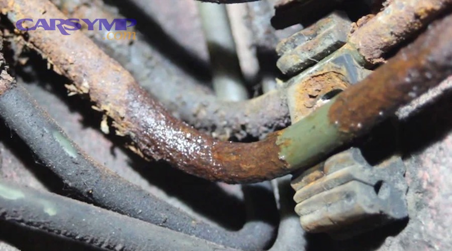 How can you prevent future corrosion after replacing brake lines?