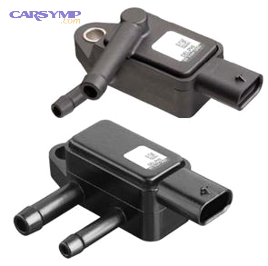 Diesel exhaust aftertreatment layout showing components including DPF